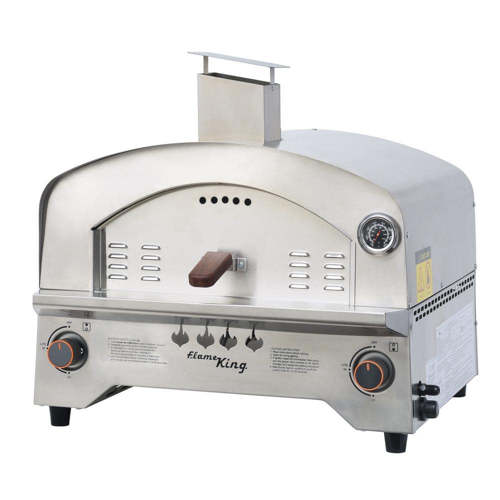 Flame King Stainless Steel Propane Outdoor Pizza Oven