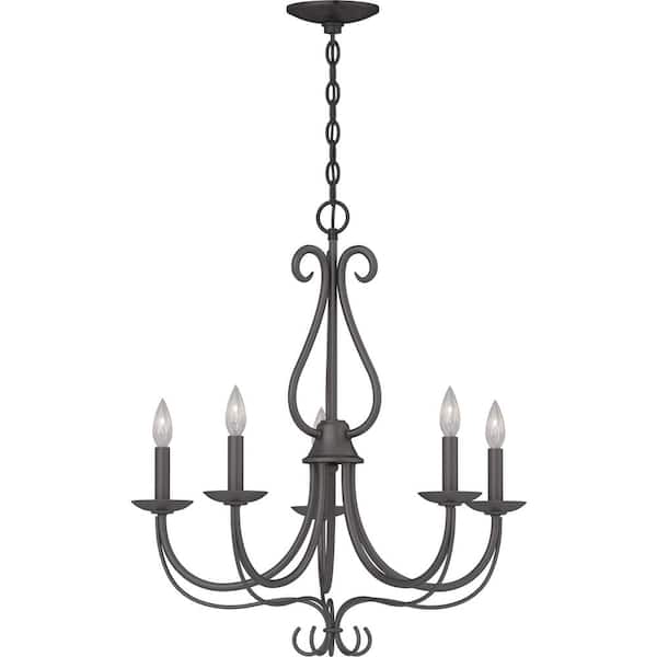 Volume Lighting 5-Lights Chandelier Antique Bronze Finish