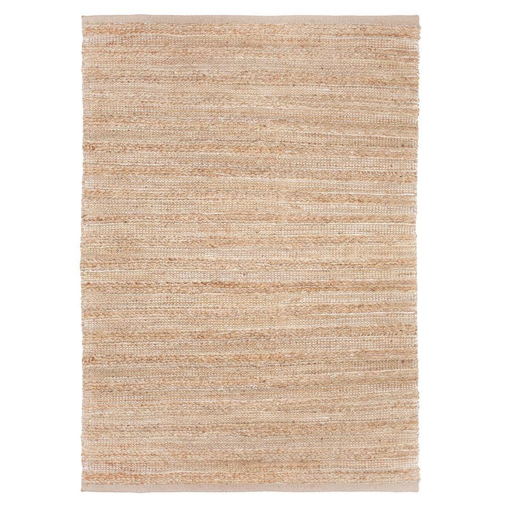 Winter Green 5 ft. x 7 ft. 9 in. Area Rug Jute Blend Striped