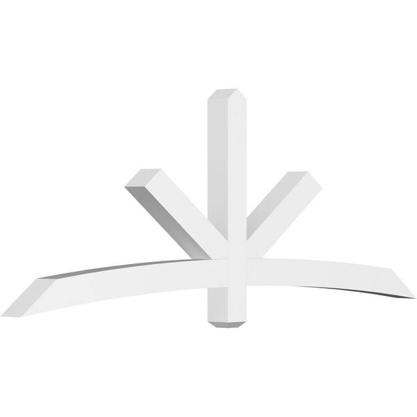 Ekena Millwork Alberta 84 in. W x 31.5 in. H x 4 in. D Signature Polyurethane Bracket