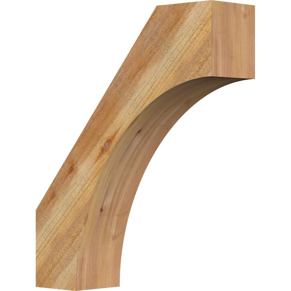 Ekena Millwork 6"W x 22"D x 26"H Westlake Rough Sawn Knee Brace, Western Red Cedar