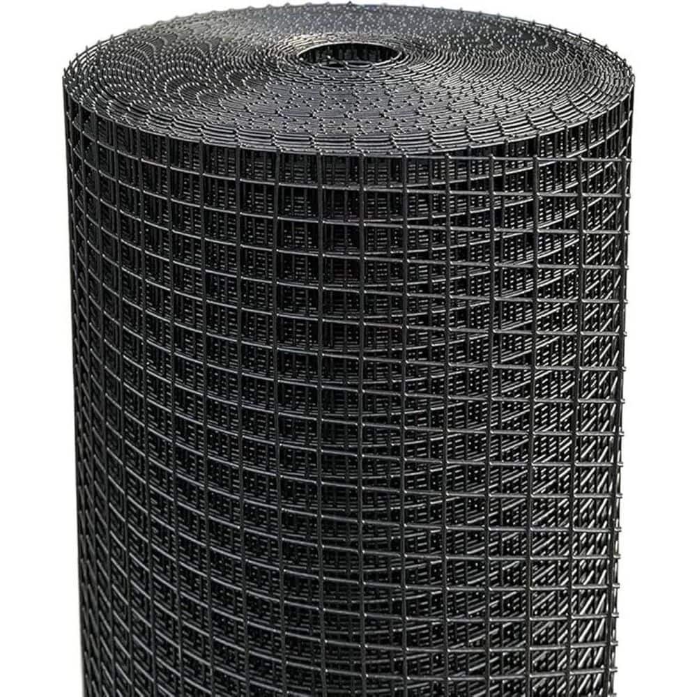 1/2 in. x 4 ft. x 100 ft. 19-Gauge Black PVC-Coated Welded Wire Fencing, Rust Resistant Mesh for Chicken Coop, Garden price history on PriceWatchPro