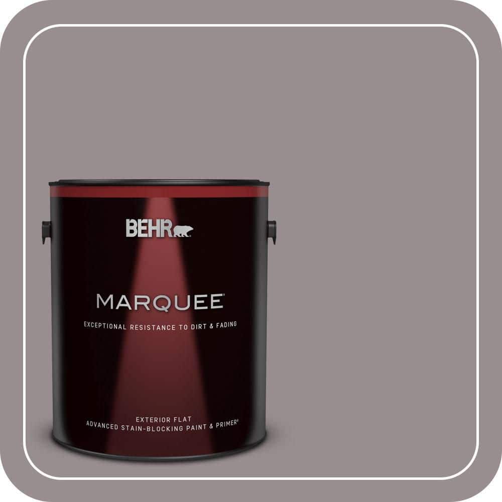 1 gal. #QE-60 Heather Moor Flat Exterior Paint & Primer product image for price tracking