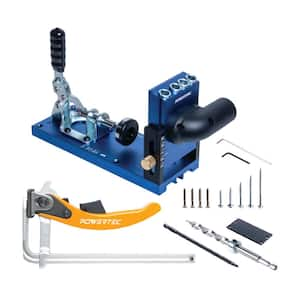 Aluminum Pocket Hole Jig Set with 7 in. Quick Release Ratcheting Table Clamp