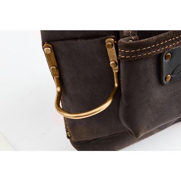 OX TOOLS Pro Tool Pouch, Dual Hammer Holder (4-Pocket) OX-P263701D