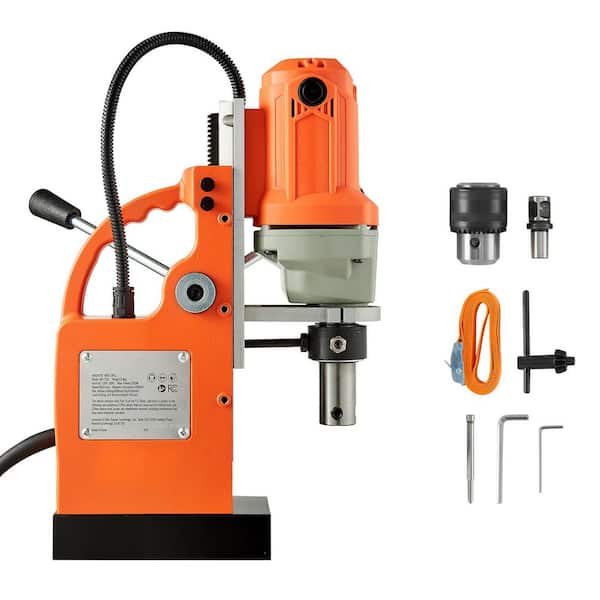 Magnetic Drill Press, 1.5 in. 900 RPM Speed Mag Drill Press with Weldon Shank, Efficient Cooling, for Metal Surface