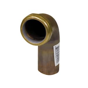 1-1/2 in. x 12 in. 17-Gauge Brass Slip Joint Waste Bend for Tubular Drain Applications