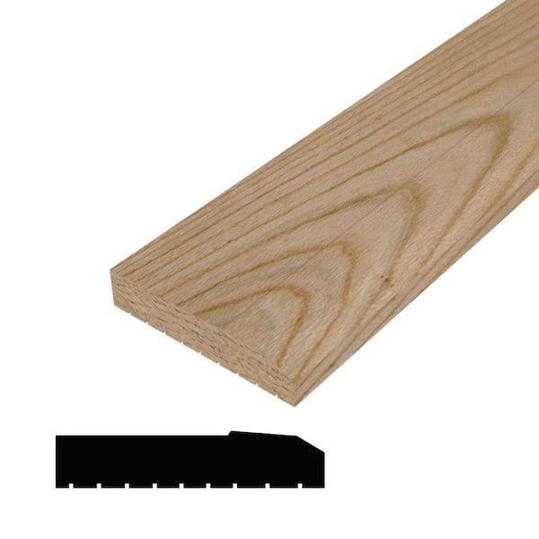 Alexandria Moulding 2837 2 in. x 8 in. x 37 in. Oak Sill Nose Moulding