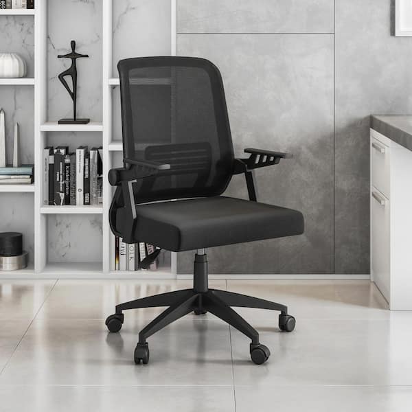 TECHNI MOBILI Ergonomic Black Office Mesh Chair with Adjustable arms