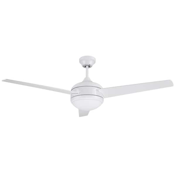 Design House Treviento 52 in. Contemporary White Indoor Ceiling Fan with Light Kit and Remote Control