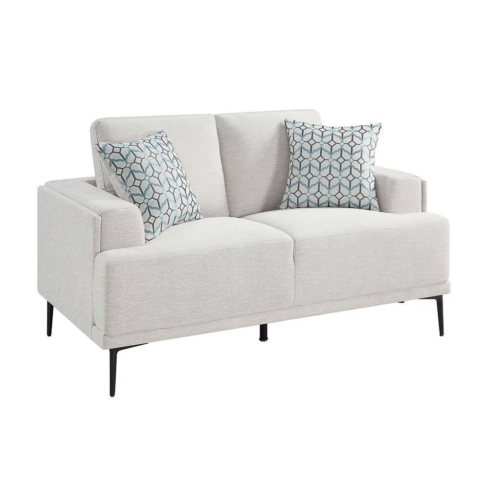 Novella 63.5 in. W Taupe Chenille 2-Seater Loveseat price history on PriceWatchPro