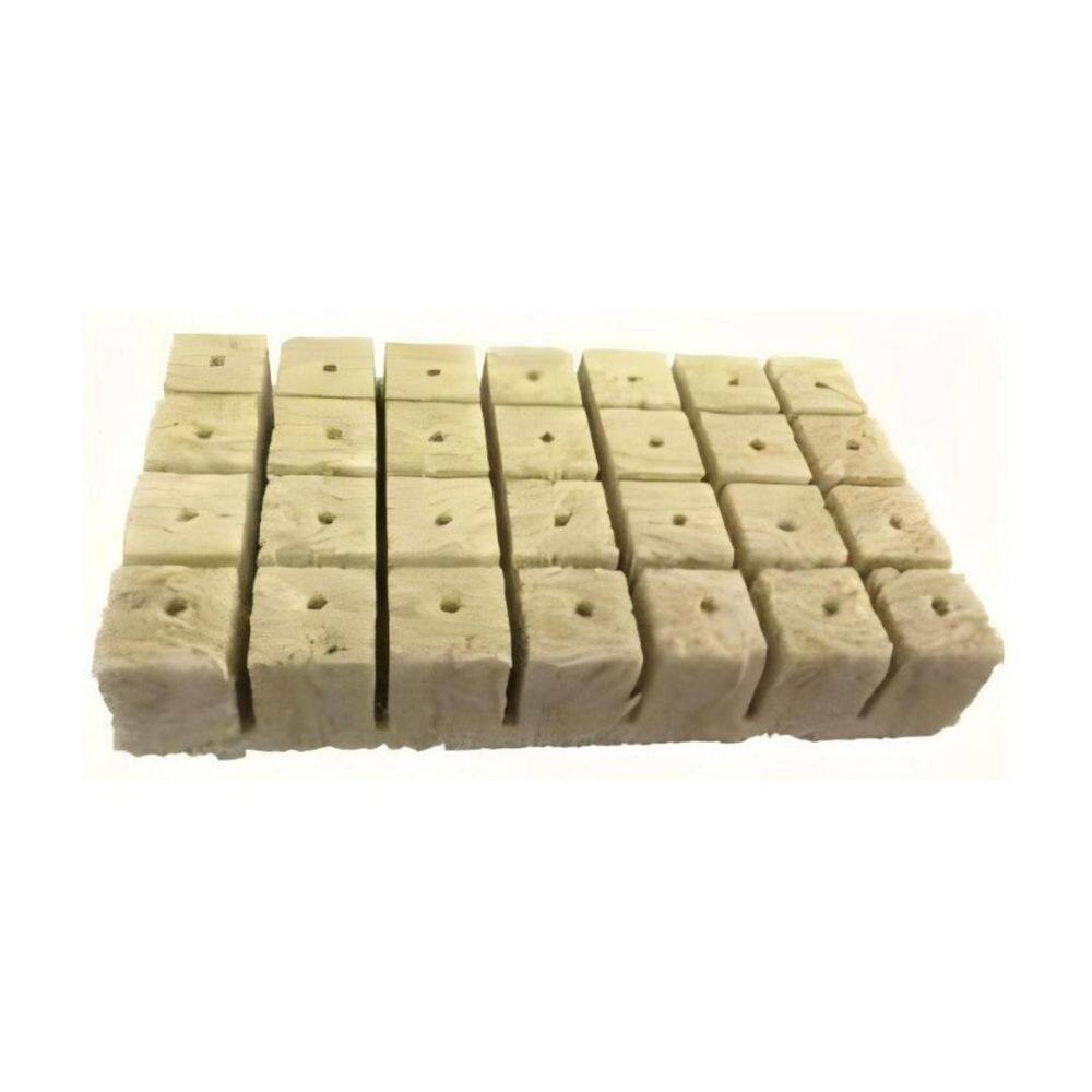 1.5 in. Rock Wool Starter Plugs for Hydroponics, Rockwool Grow Cubes, 1 Sheets of 28 Plugs (1-Pack) price history on PriceWatchPro