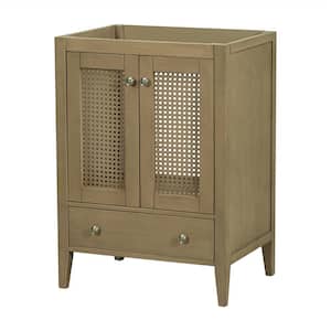 23.6 in. W x 17.7 in. D x 33 in H Bath Vanity Cabinet without Top in Natural