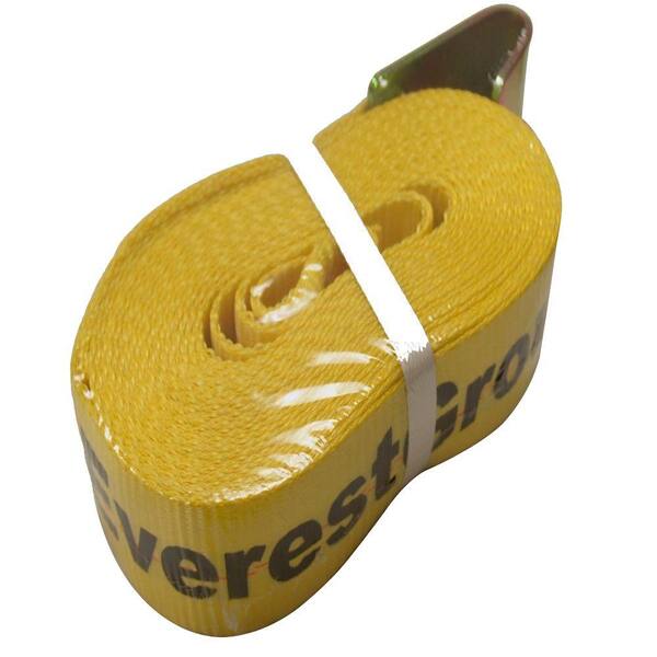 EVEREST 27 ft. x 2 in. 10000 lbs. Winch Strap with Flat Strap