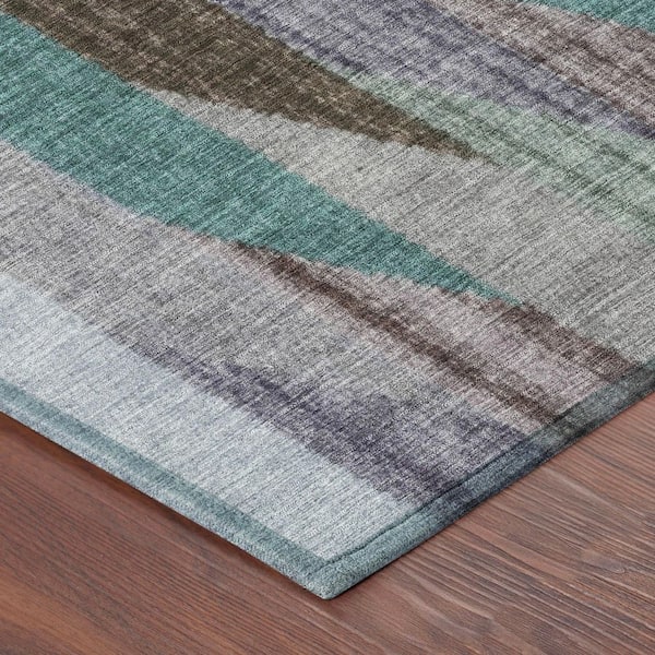 Chantille Machine Washable Indoor/Outdoor Abstract ACN2720 Brown 10 ft. x 14 ft. Area Rug