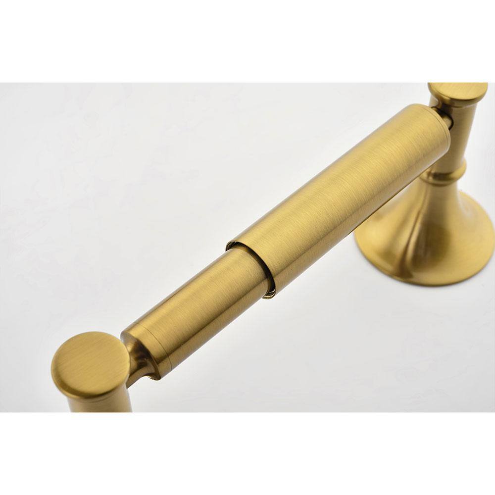 Brushed Gold 6-Piece Brass Bathroom Hardware Set