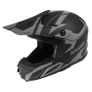 Z7 MX Medium Black/Silver Motorcycle Helmet