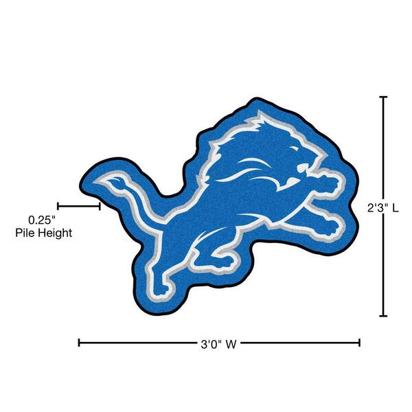 Officially Licensed NFL Mascot Rug - Detroit Lions