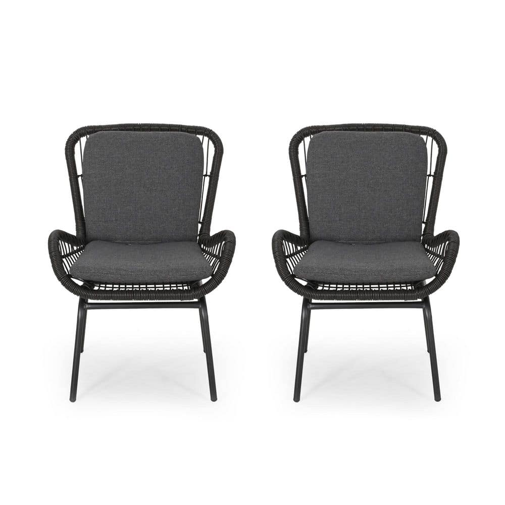 Mccaskill Gray Outdoor Dining Chair with Gray Cushions (2-Pack) price history on PriceWatchPro