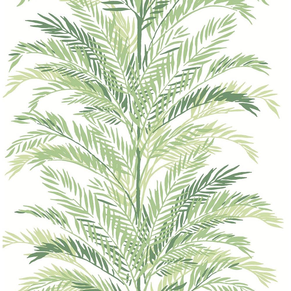 Paradise Green Palm Vinyl Peel and Stick Wallpaper Roll