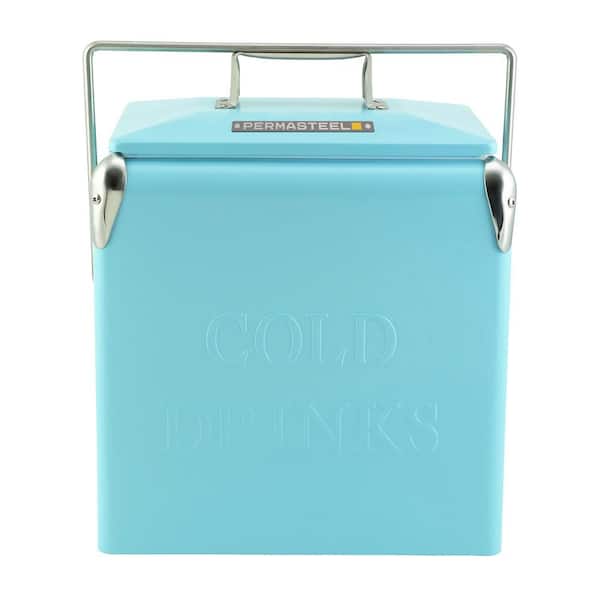 PERMASTEEL 14 qt. Portable Cooler in Turquoise