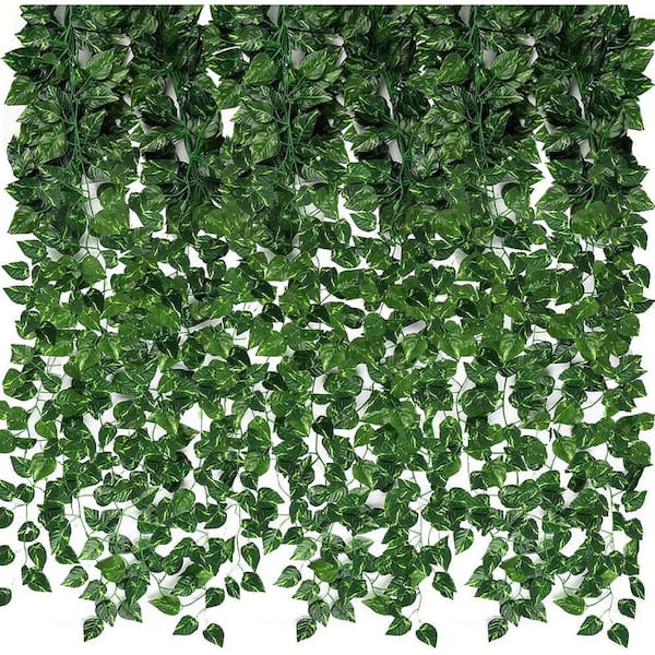 Unbranded 7 ft. Green Artificial Ivy Vines Greenery Garland (24-Pack)