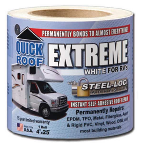 Cofair 4 in. White Quick Roof Extreme Adhesive for RV