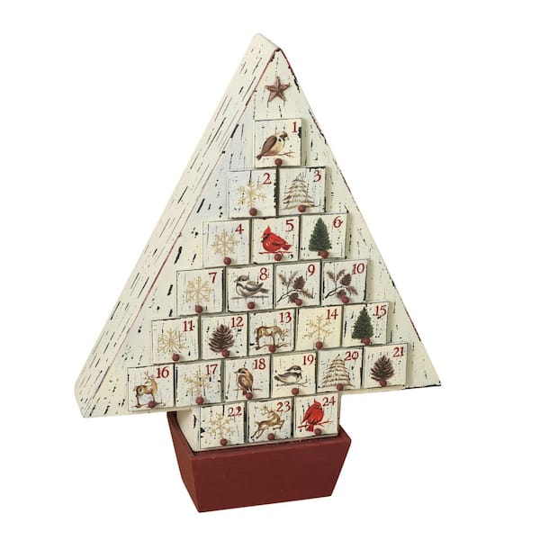 GERSON INTERNATIONAL 17.5 in. Wood Countdown Calendar