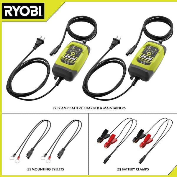 (2) 2 Amp Battery Chargers and Maintainers