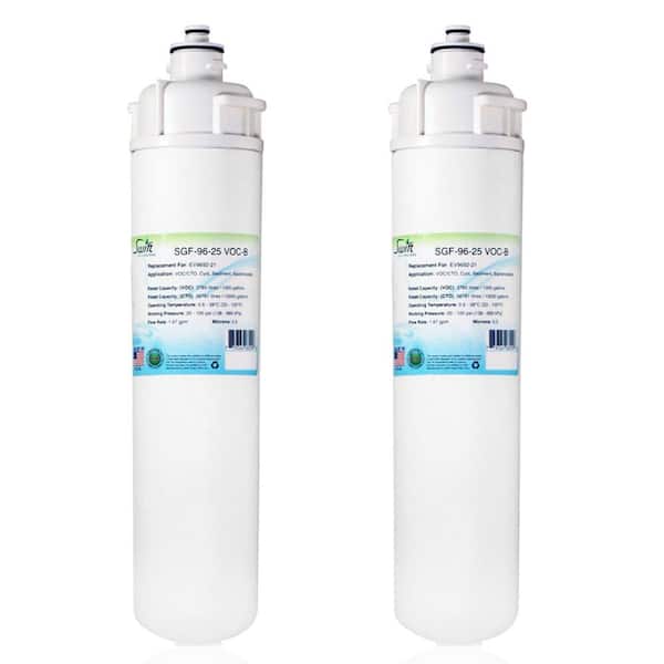 SGF-96-25 VOC-B Compatible Commercial Water Filter for EV9692-21, Made in USA (2 Pack).