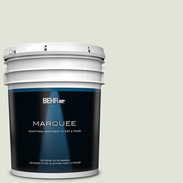 BEHR MARQUEE 5 gal. #S390-1 Sounds of Nature Satin Enamel Exterior Paint & Primer
