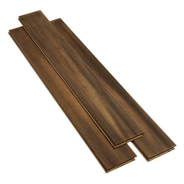 Home Decorators Collection Take Home Sample - Horizontal Toast Click Lock  Bamboo Flooring - 5 in. x 7 in. HL-124738 - The Home Depot