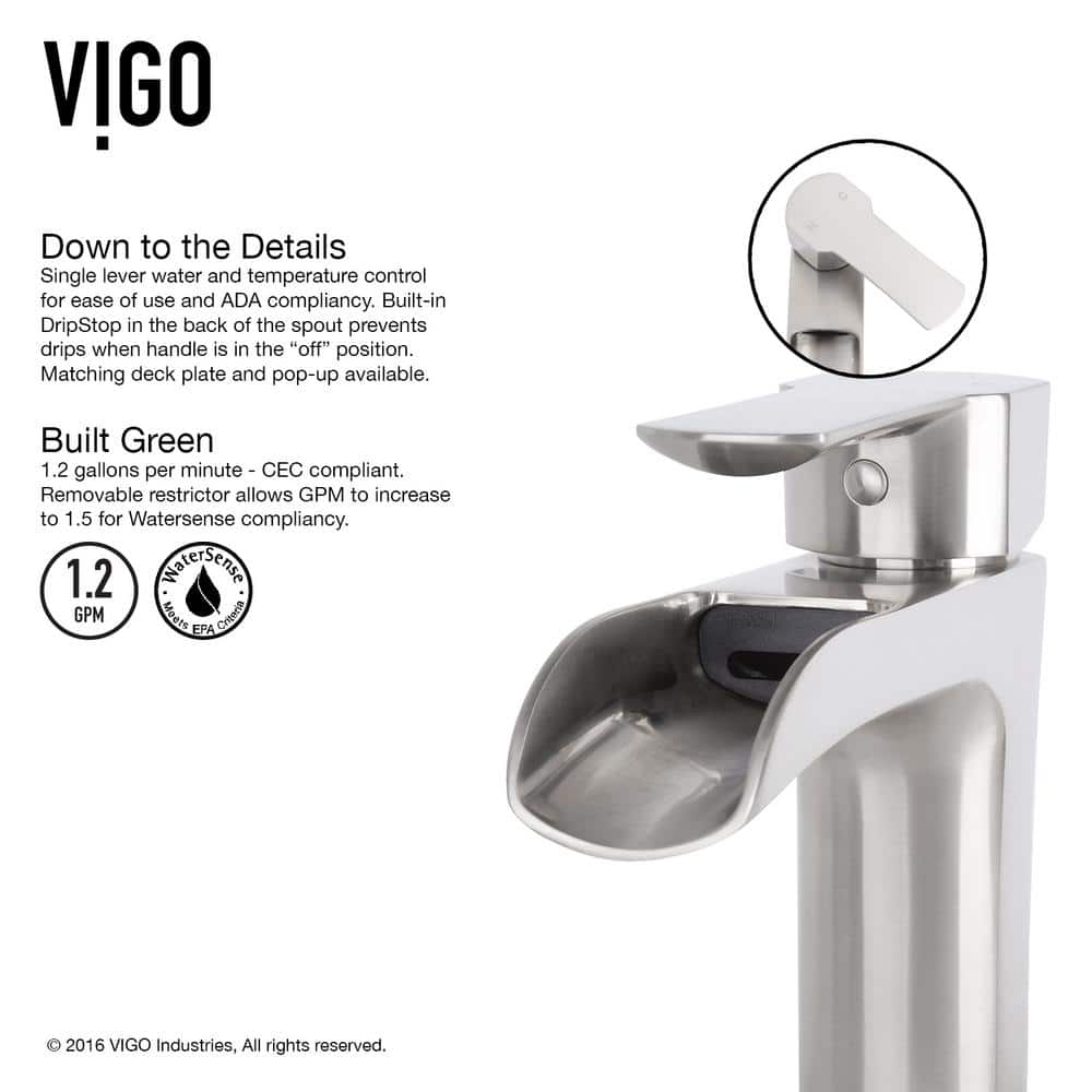 Sleek 10.5" Black Brass Vessel Sink Faucet with Nickel Finish