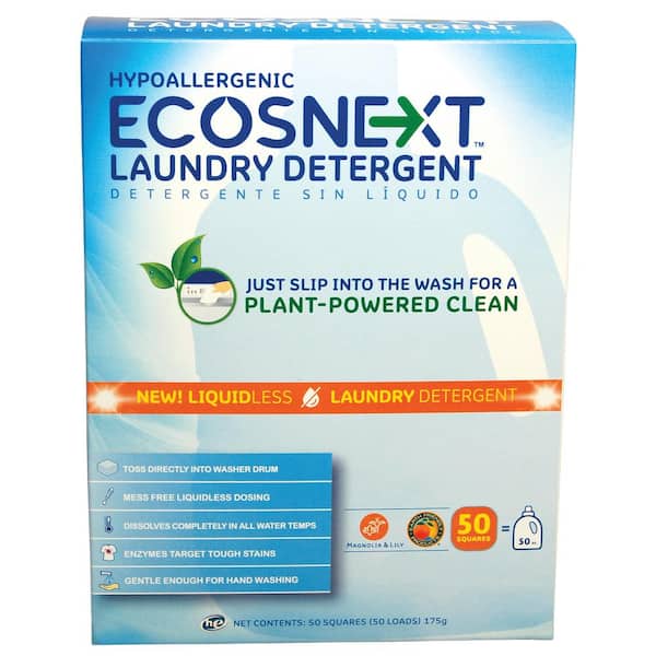 ECOS 50 Squares, Magnolia and Lily Liquidless Laundry Detergent Sheets (10-Pack)