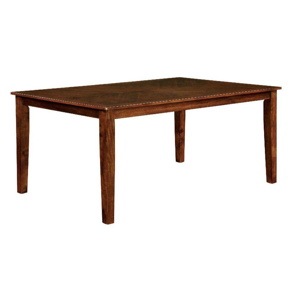 Benjara Hillsview I Transitional Wooden Brown Cherry Dining Table