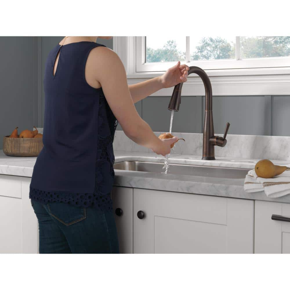 Venetian Bronze Modern Kitchen Faucet with Pull-out Spray
