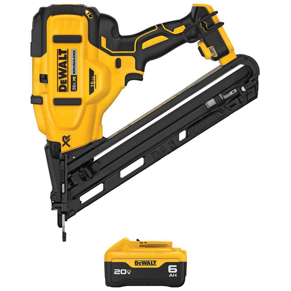 20V MAX XR Lithium-Ion Cordless 15-Gauge Angled Finish Nailer with 20V MAX Lithium-Ion 6. 0Ah Battery price history on PriceWatchPro