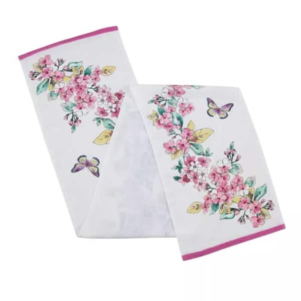 Lenox Butterfly Meadow Floral Runner , Multicolor - 14"W x 72"L