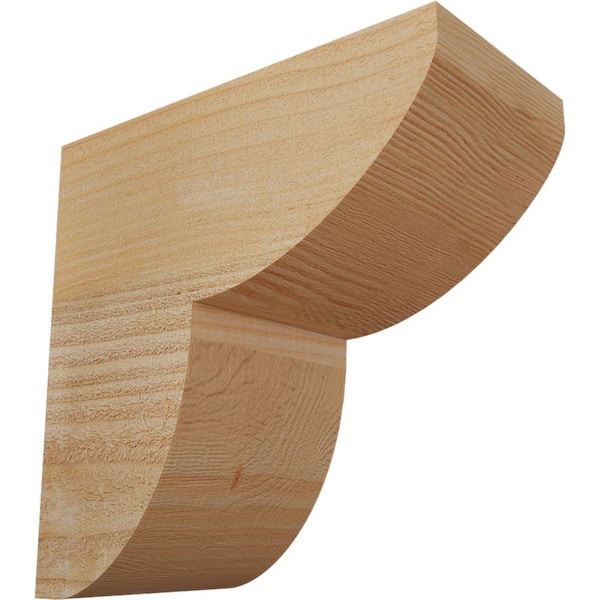 Ekena Millwork 6 in. x 12 in. x 12 in. Douglas Fir Carmel Smooth Corbel