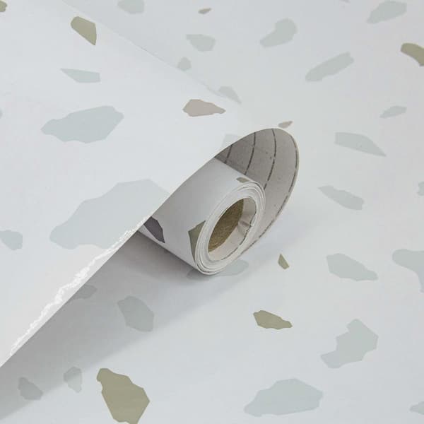 Vsmile High Temperature Resistant Stick Kitchen Wallpaper, Greaseproof Sticker, Waterproof and Easy to Clean, Quartzite