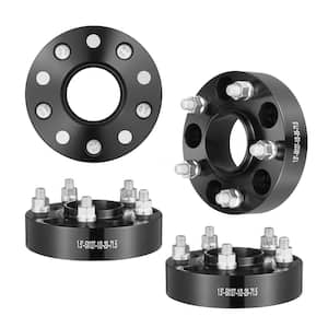 1.5 in. 5 in. x 5.5 in. Wheel Spacers Wheel Adapters 5 Lug Forged Spacer 4 PCS Black