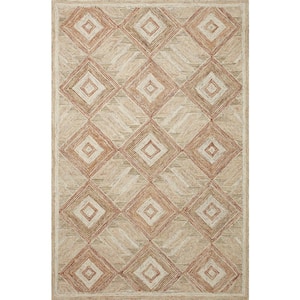 Varena Sand/clay 8 ft. 6 in. x 11 ft. 6 in. Modern 100% Wool Area Rug