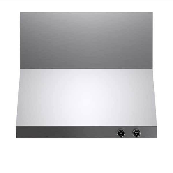 36 in. 900 CFM Ducted Wall Mount Range Hood in Stainless Steel with Digital Controls