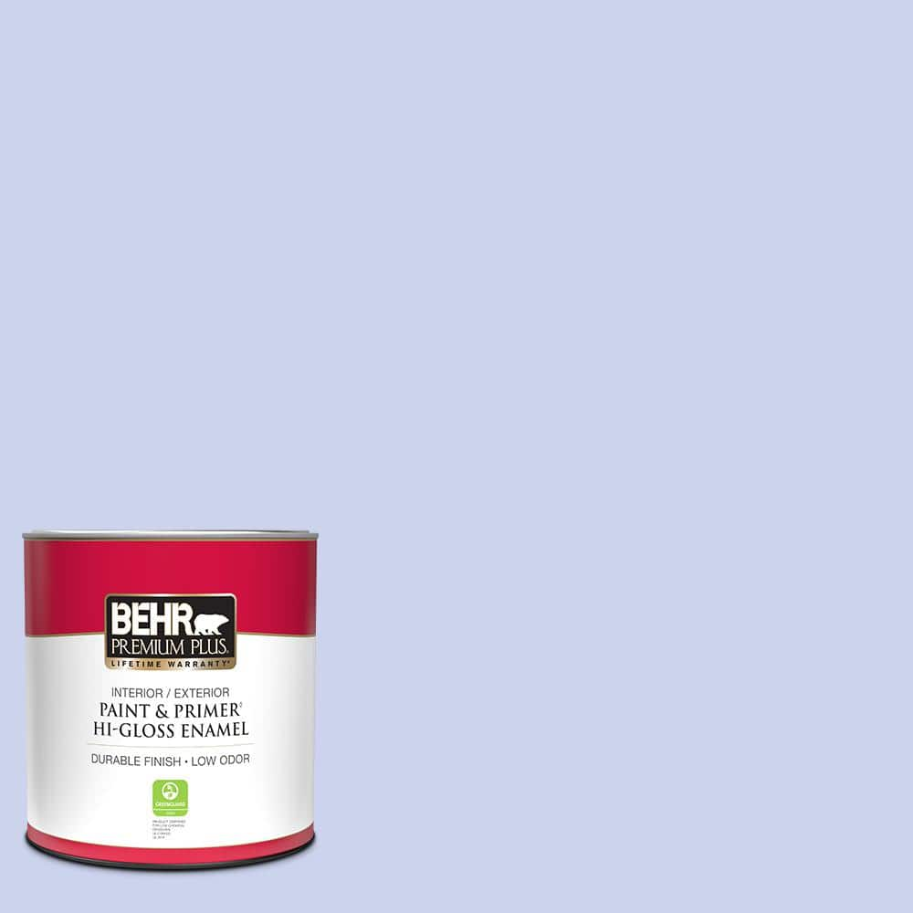 1 qt. #P540-2 Garden Fairy Hi-Gloss Enamel Interior Exterior Paint Primer -  BEHR PREMIUM PLUS, ZZ293809