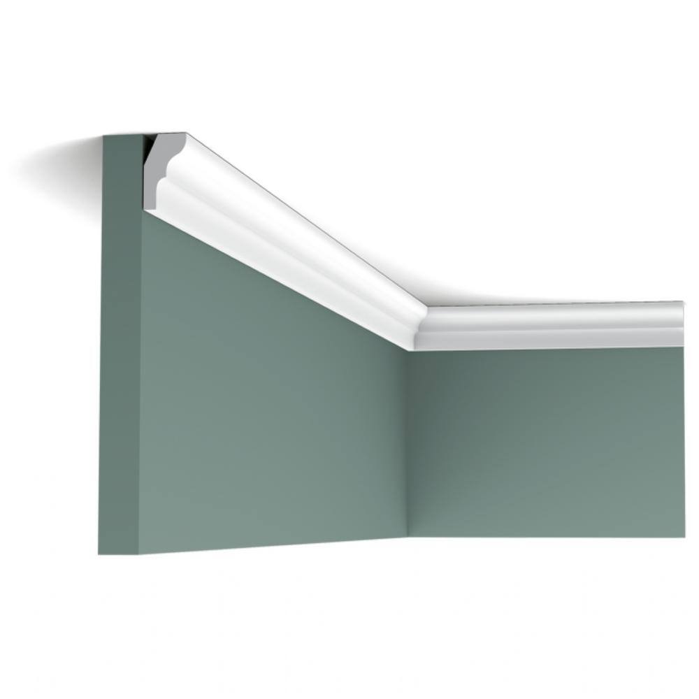 Primed White Polystyrene Crown Moulding 78-in Length
