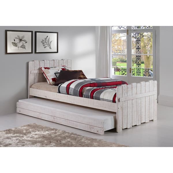 Donco Kids Rustic Sand Twin Tree House Bed with Trundle
