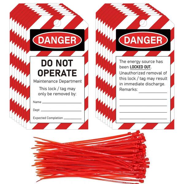 Accuform Lockout Tags Pack Of 5 SciTag Emporium Lockout Tags, Pack Of ...