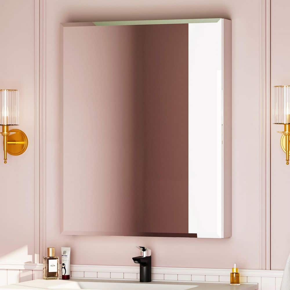 24 in. W x 30 in. H Rectangular Aluminium Medicine Cabinet with Mirror price history on PriceWatchPro