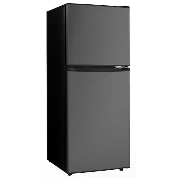 Danby 4 7 Cu Ft 2 Door Mini Fridge In Black Stainless Steel Dcr047a1bbsl The Home Depot