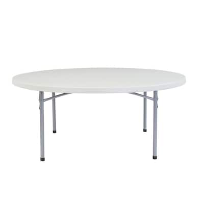 National Public Seating 71 In Grey, Round Function Tables